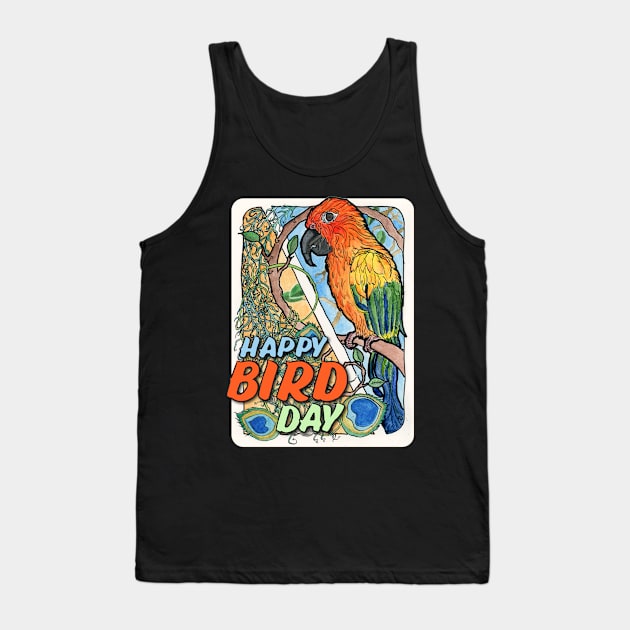 Happy Bird Day! Tank Top by CrysOdenkirk